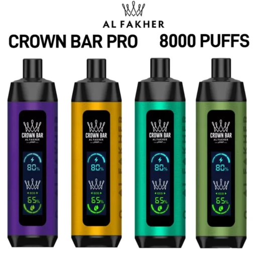 Al Fakher 8000 Puffs Crown Bar Pro-13 flavors Bulk Buy Disposable Vapes Pen Wholesale