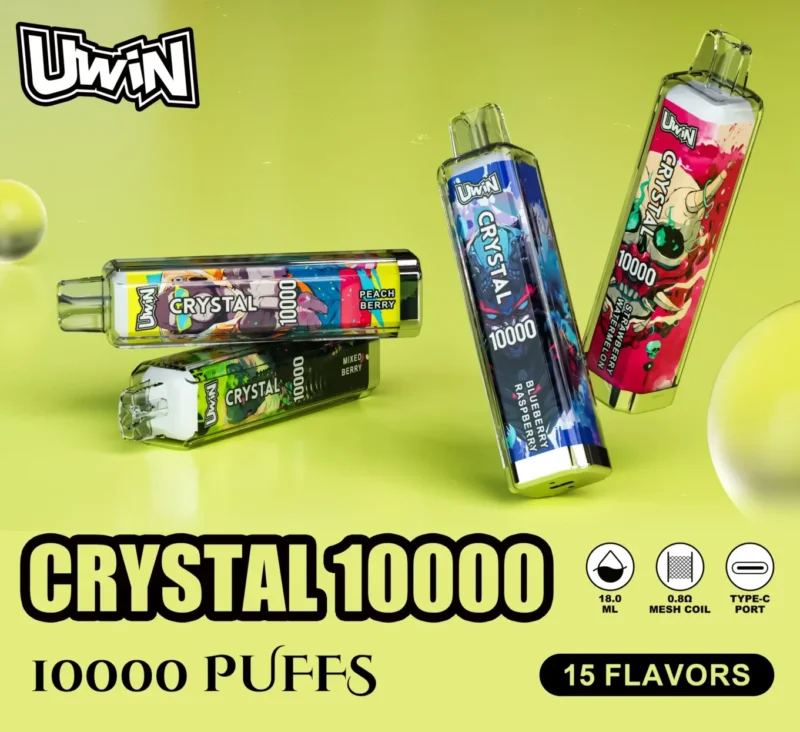 Uwin Crystal 10000 Puffs Disposable Vape-15 flavors Uwin Wholesale