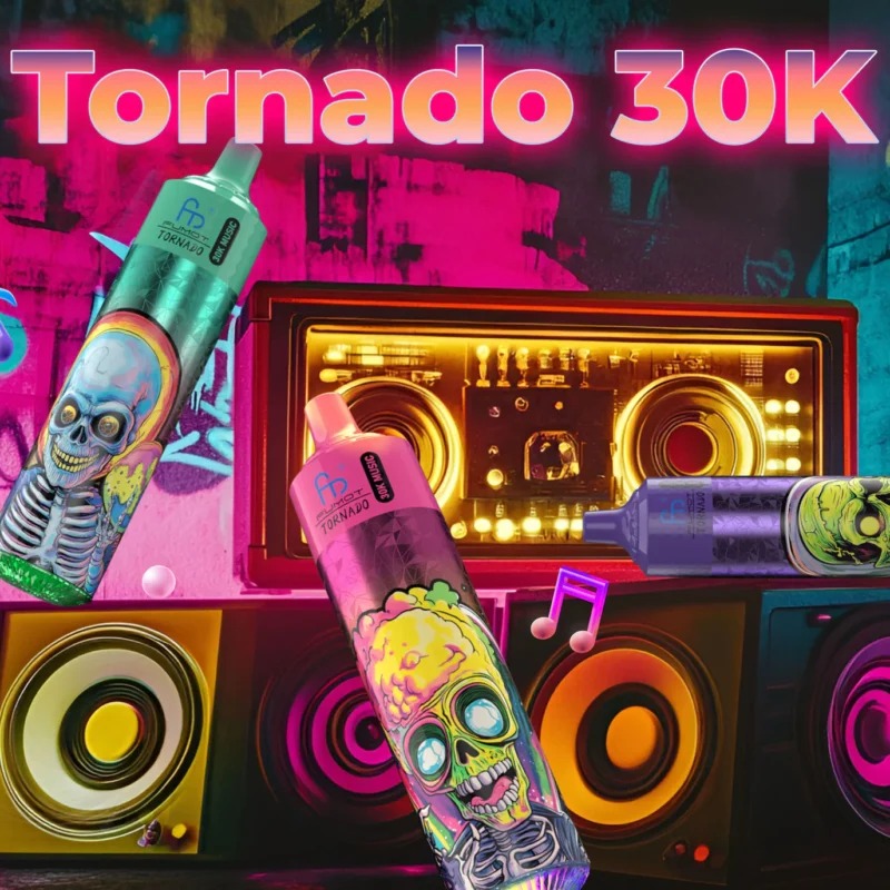 Fumot Tornado 30000 30K music Puffs Disposable Vape-30 flavors Wholesale