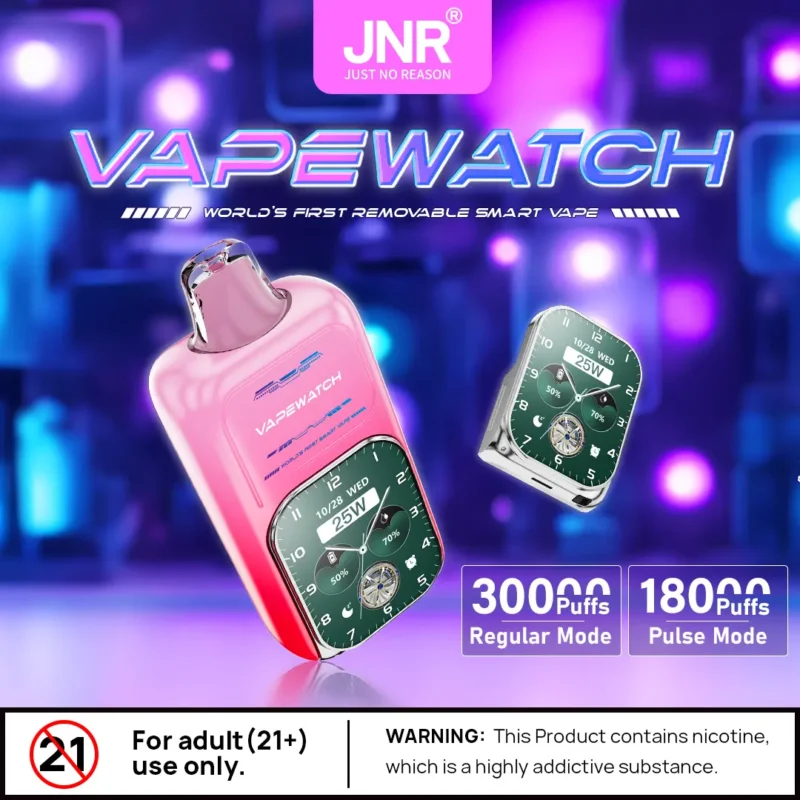 JNR Vape Watch 30000 30K Puffs Vape-All 10 Flavors🥭 Original Smart Disposable Vape Wholesale