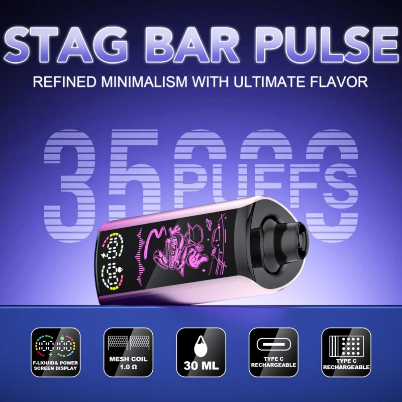 STAG BAR PULSE 35000 35K Puffs Vape-ALL 10 Flavors Disposable Vape Wholesale